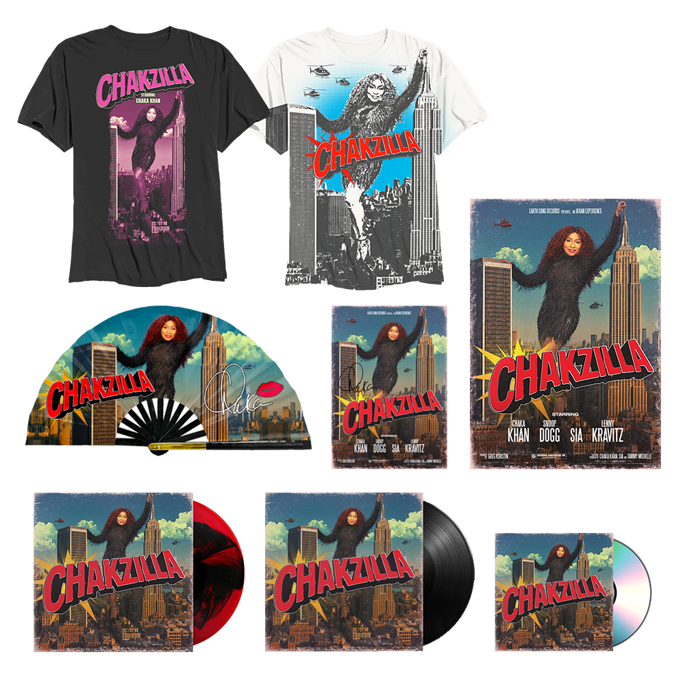 CHAKA KHAN: CHAKZILLA COLLECTOR BUNDLE + SIGNED A4 PRINT