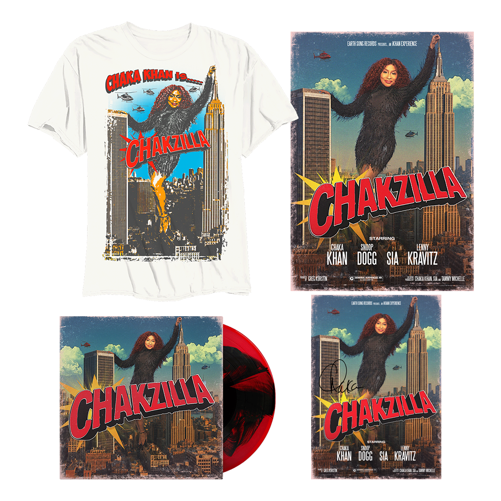 CHAKA KHAN: VINYL TEE POSTER BUNDLE + SIGNED A4 PRINT